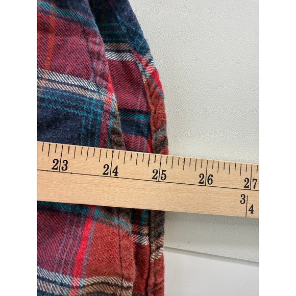 Wrangler Red and Blue Plaid Button-Down Shirt - Picture 6 of 8